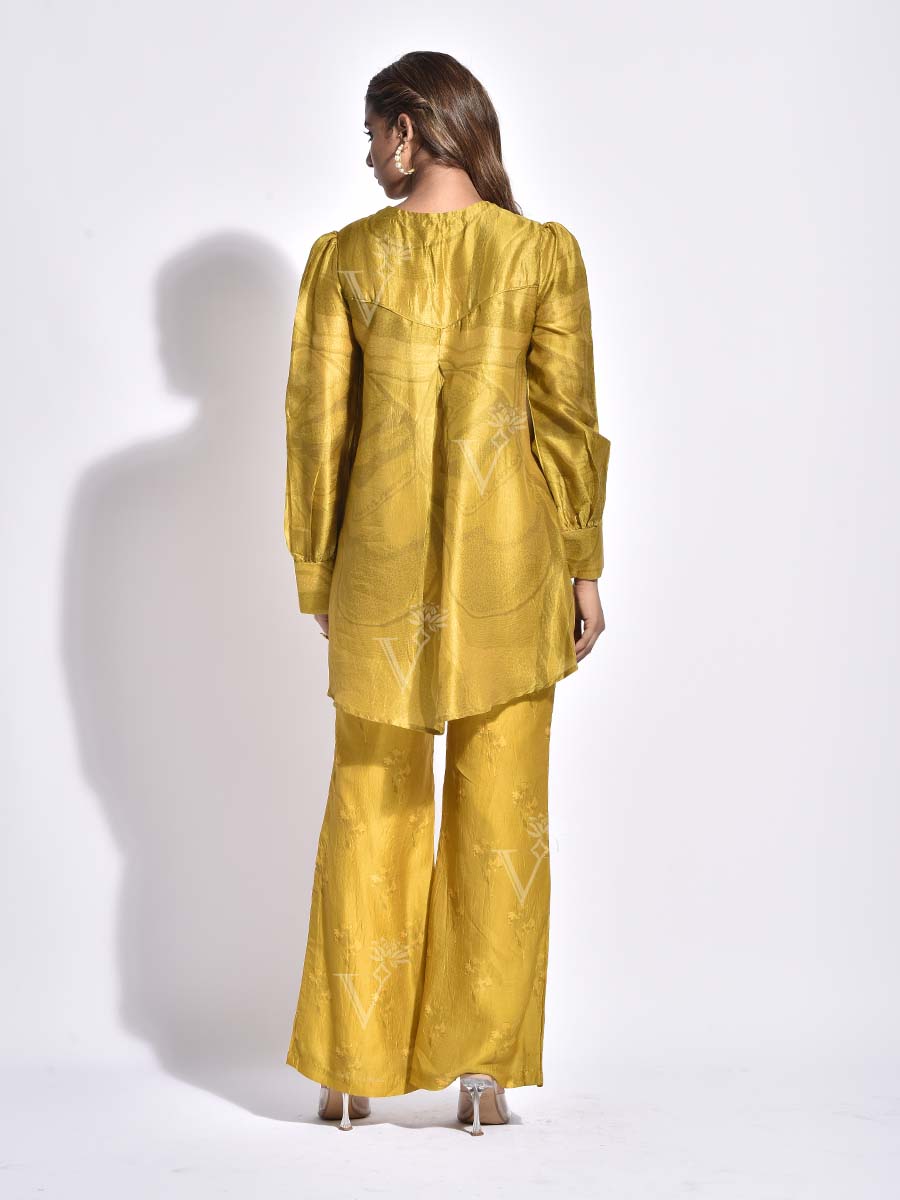 Mustard Vasansi Silk Co-Ord Set
