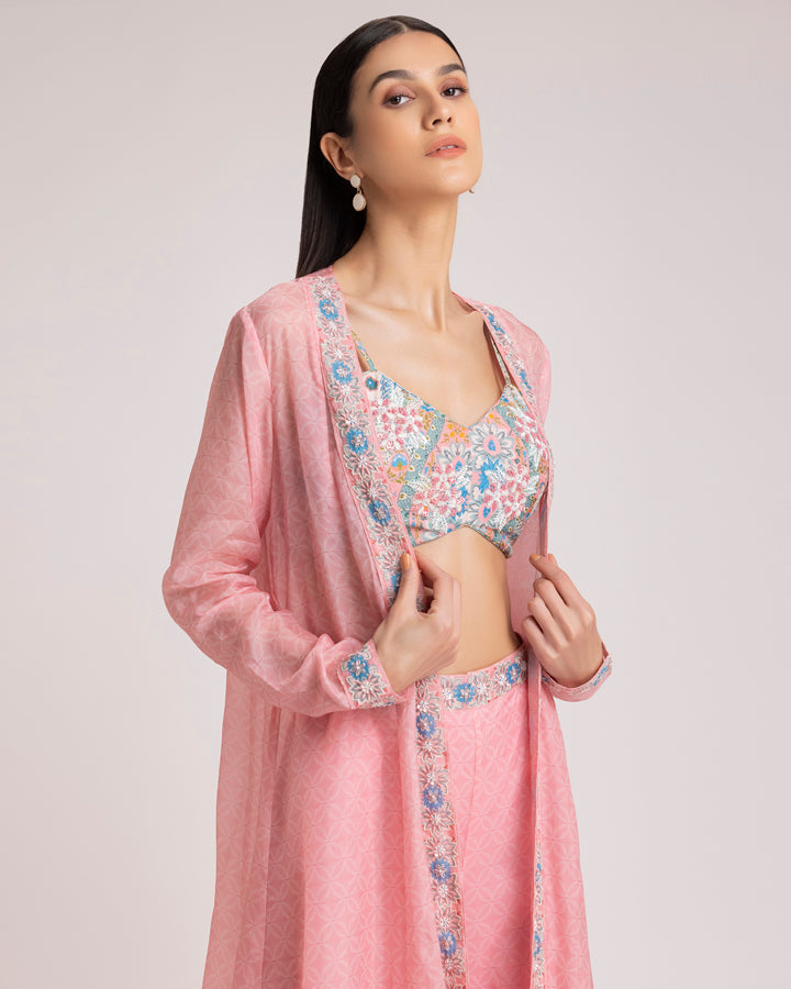 Baby pink sharara