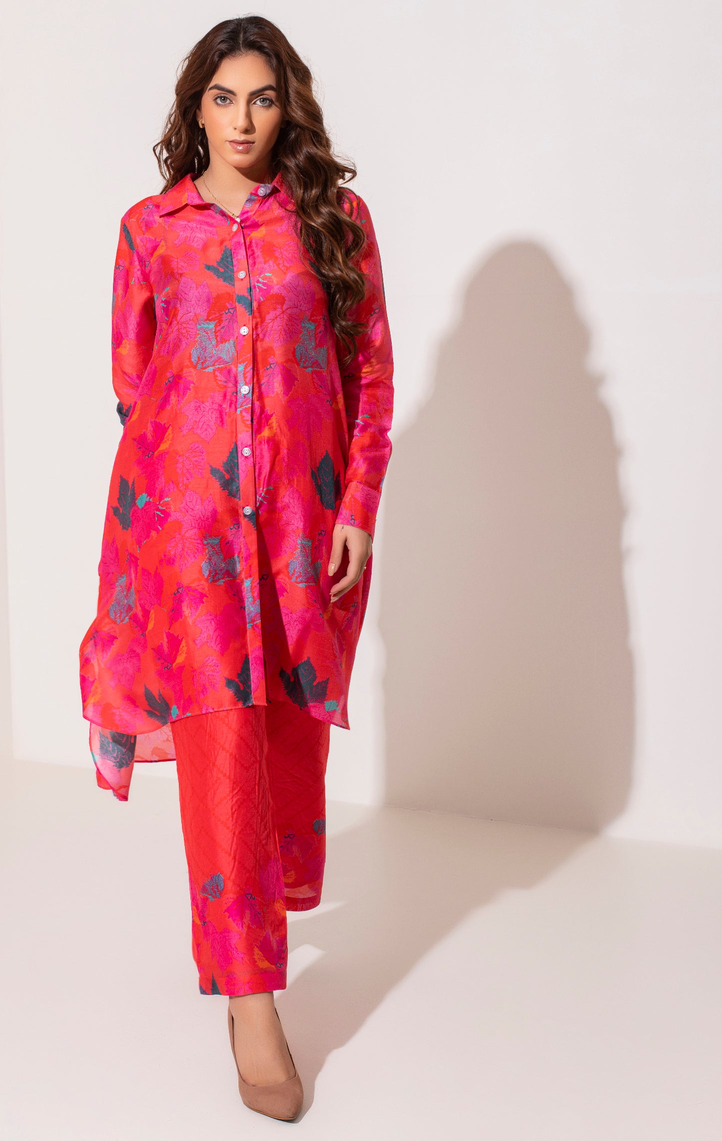 Spring leaf kurta set with pants