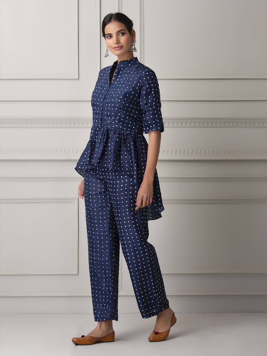 Bandhani peplum