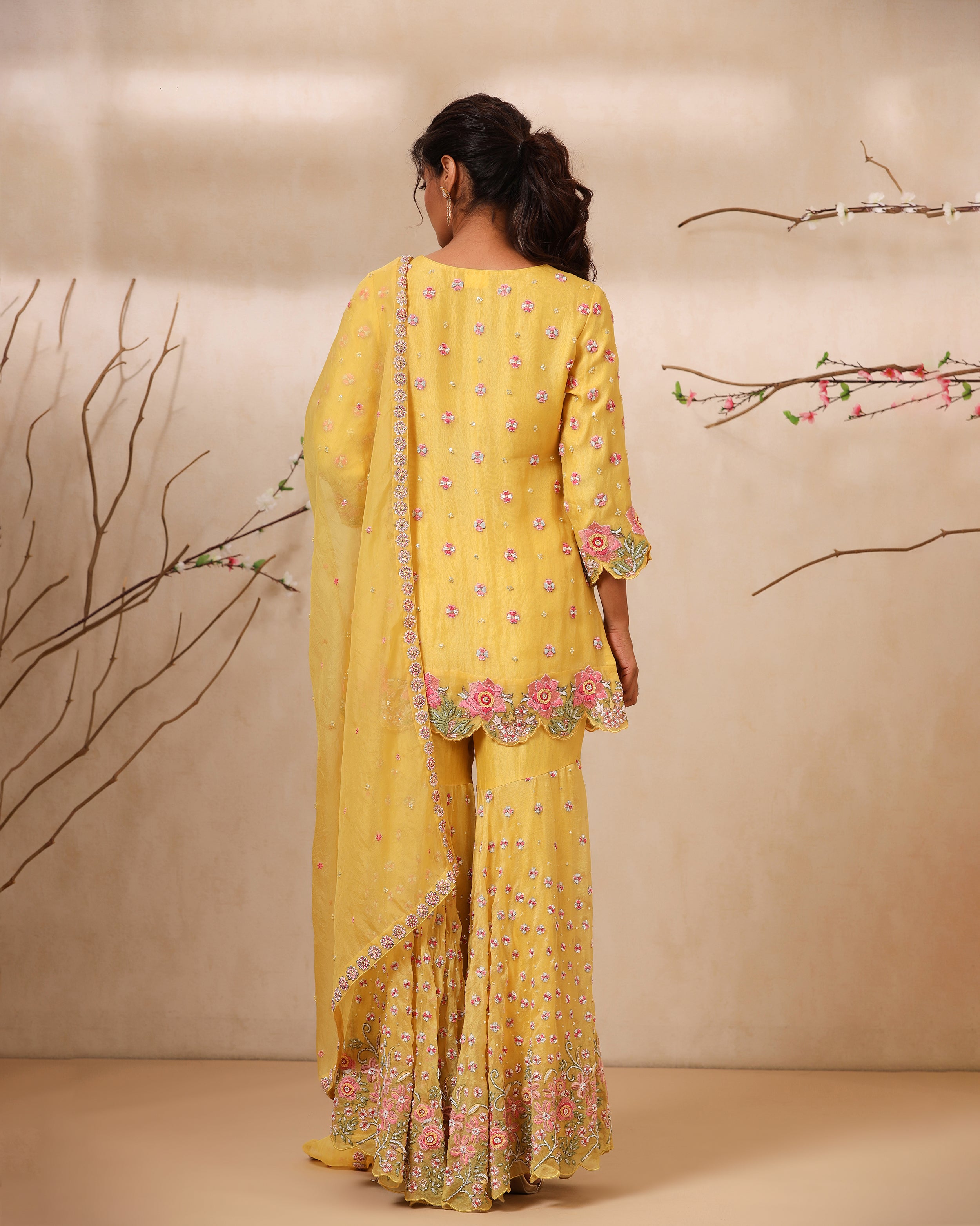 Zardozi embroidered sharara