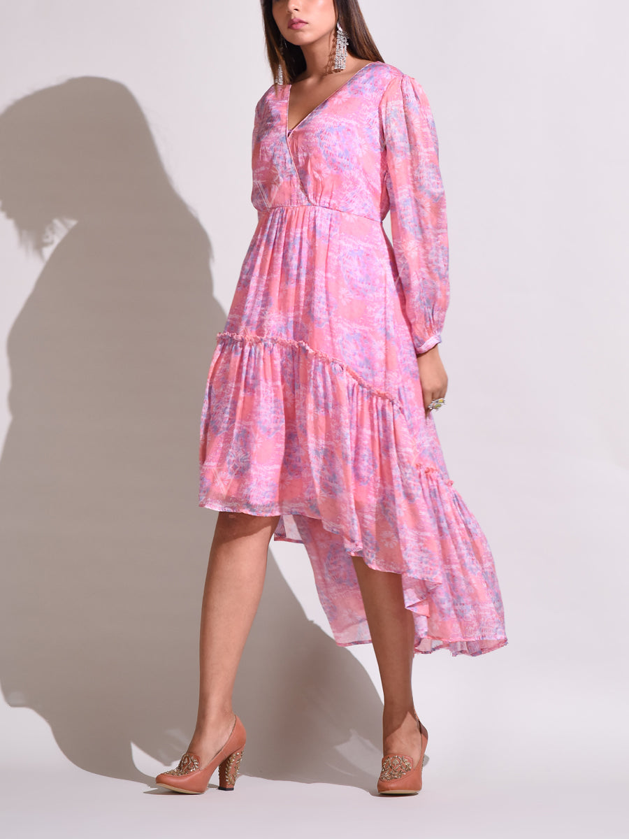 Pink Vasansi Silk Dress