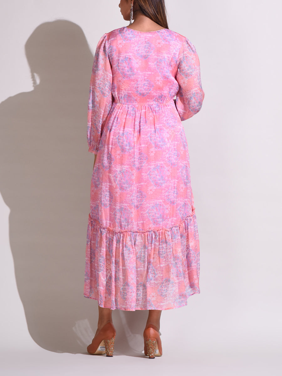 Pink Vasansi Silk Dress