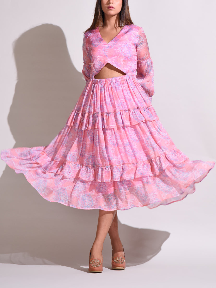 Pink Vasansi Silk Dress