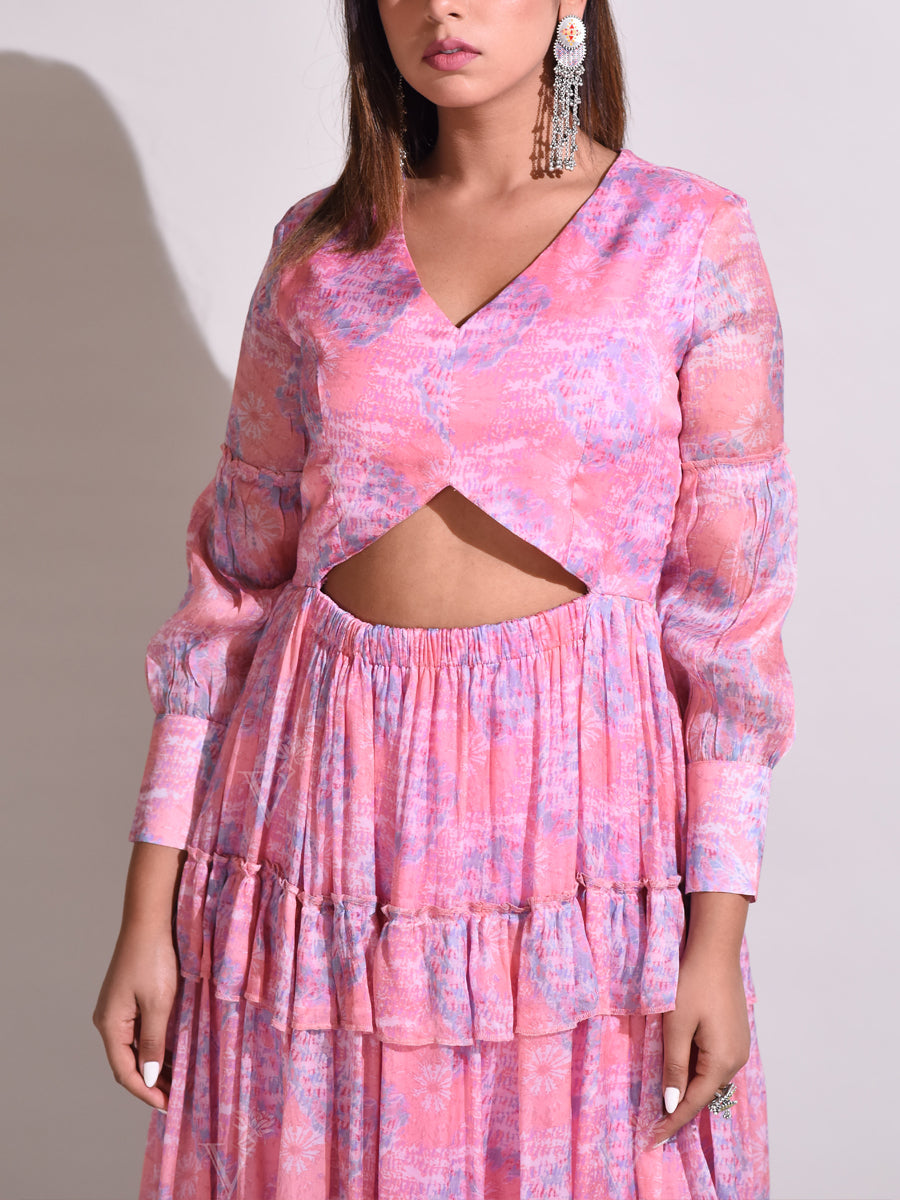 Pink Vasansi Silk Dress