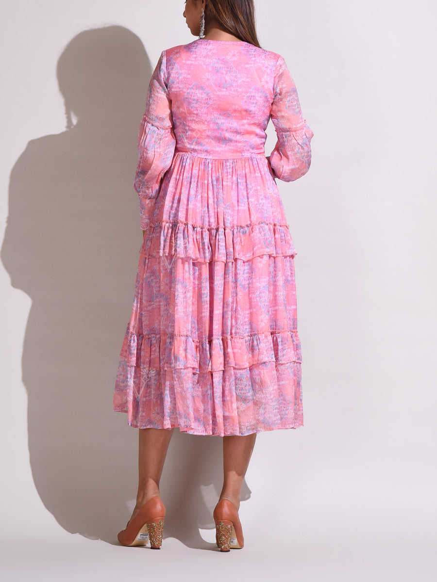 Pink Vasansi Silk Dress