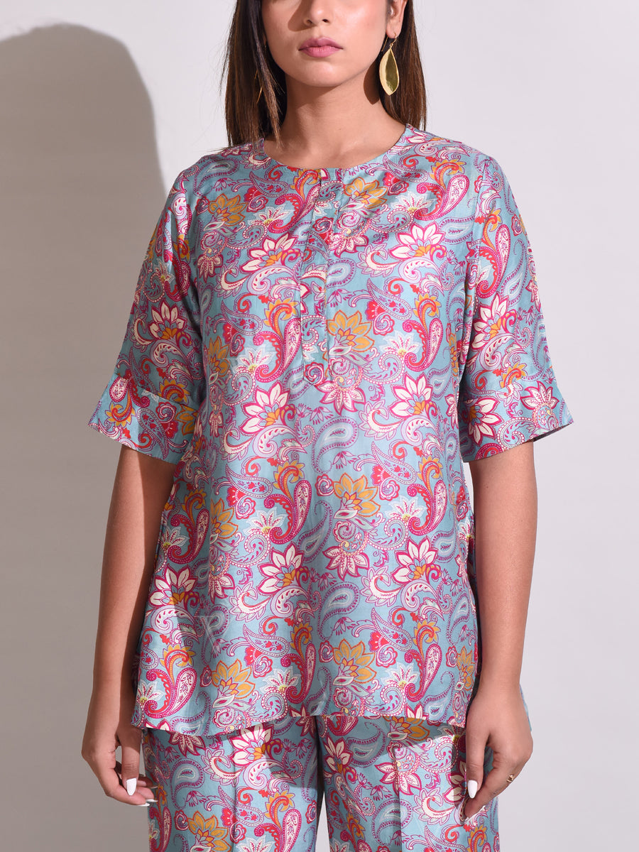 Green Vasansi Silk Pant Set