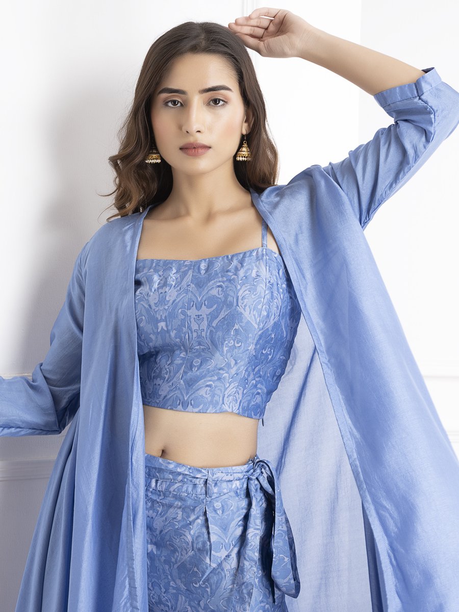Hot seller blue jacket set