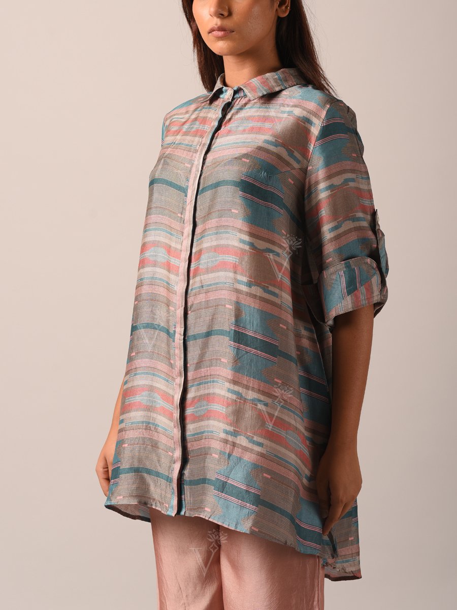 Pant set, Pants, Kurta set, Kurta, Geometrical, Stripes, Fusion wear, Indo western, Silk kurta, Silk pant set. Light weight