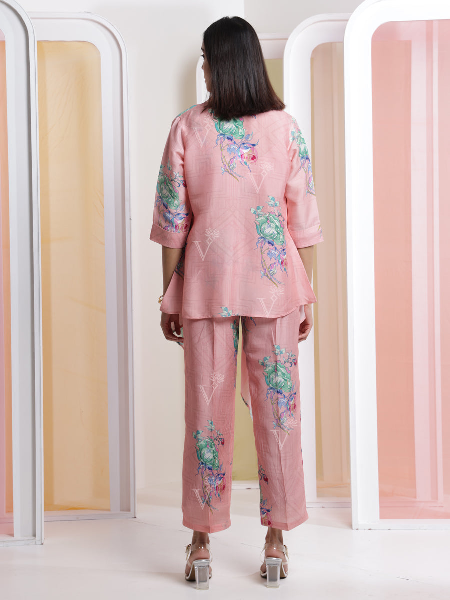 Onion Pink Crop Top and Pant Set