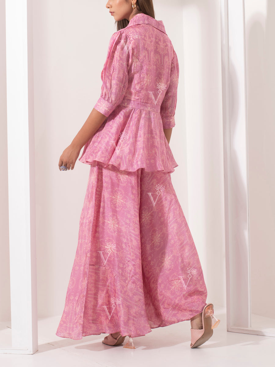 Persian Pink Palazzo Co-ord Set