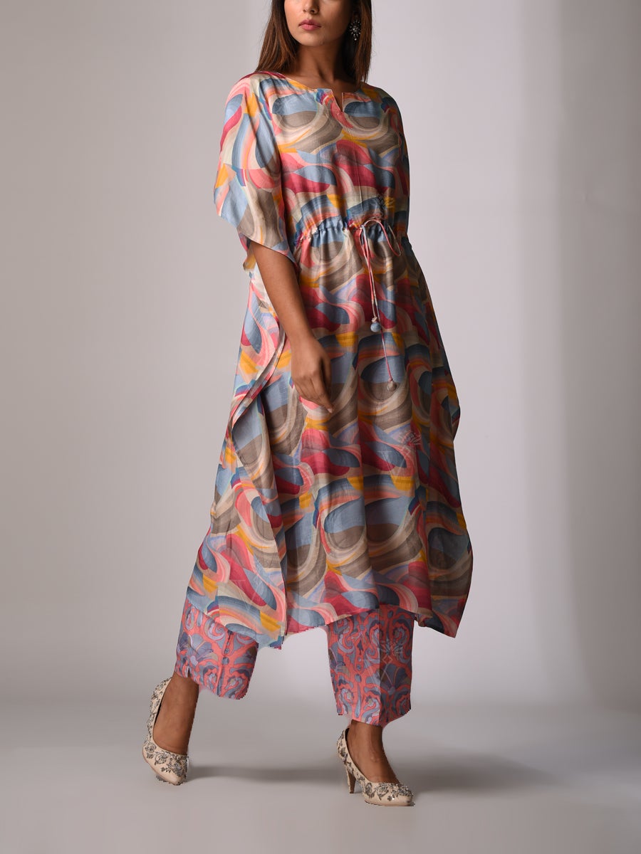 Grey Bemberg - Silk Kaftan Set