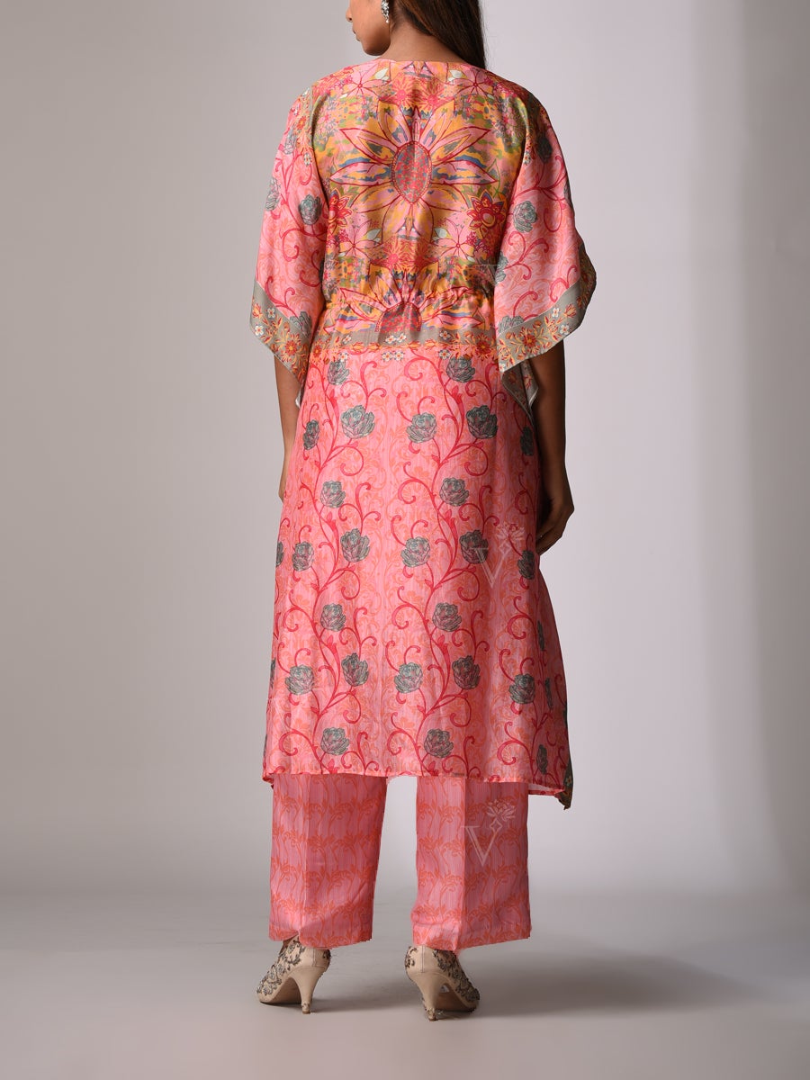 Peach Bemberg - Silk Kaftan Set