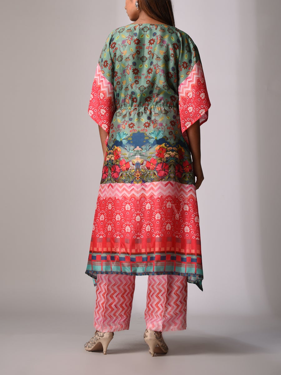 Pink Bemberg - Silk Kaftan Set