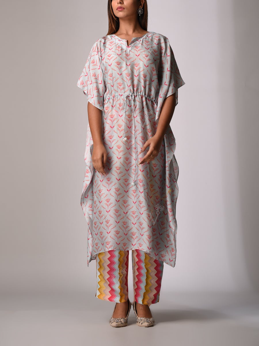 Grey Bemberg - Silk Kaftan Set