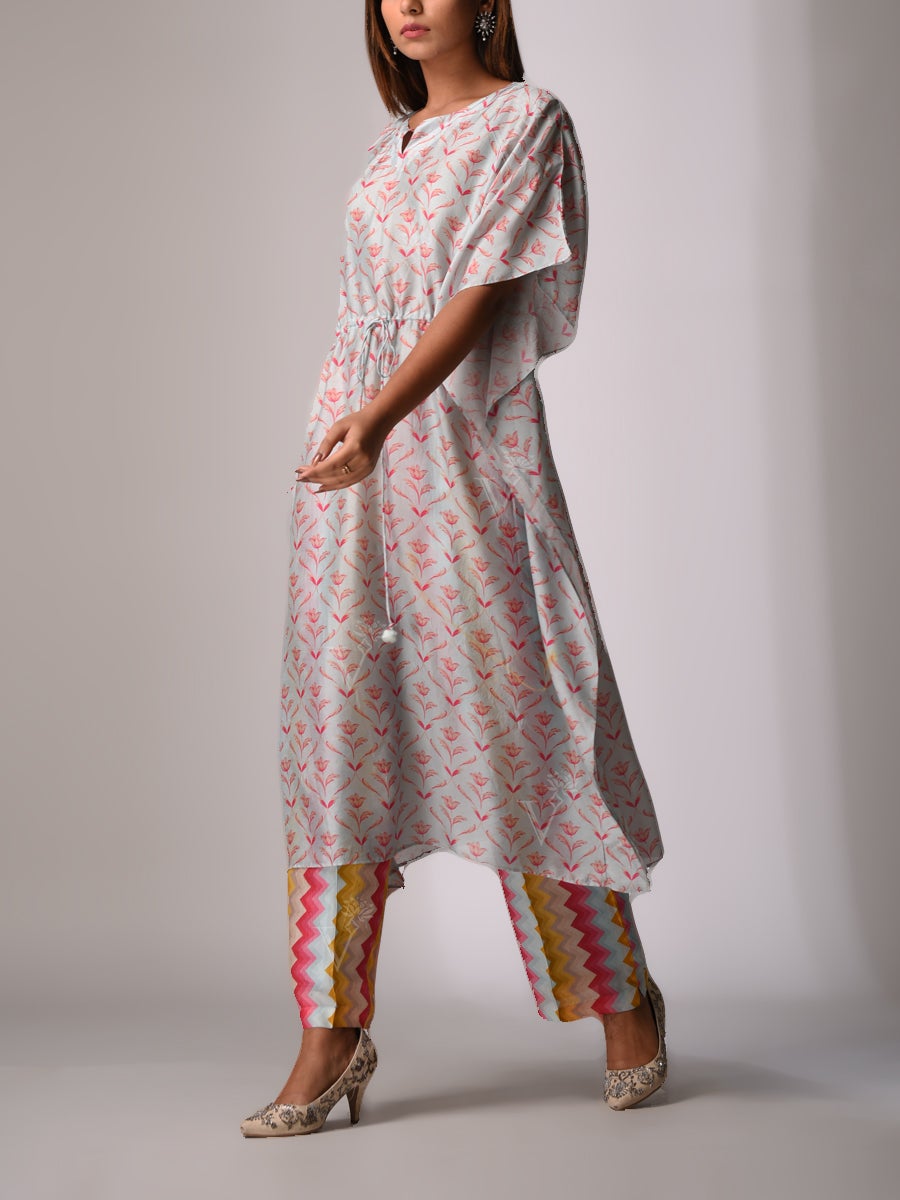 Grey Bemberg - Silk Kaftan Set