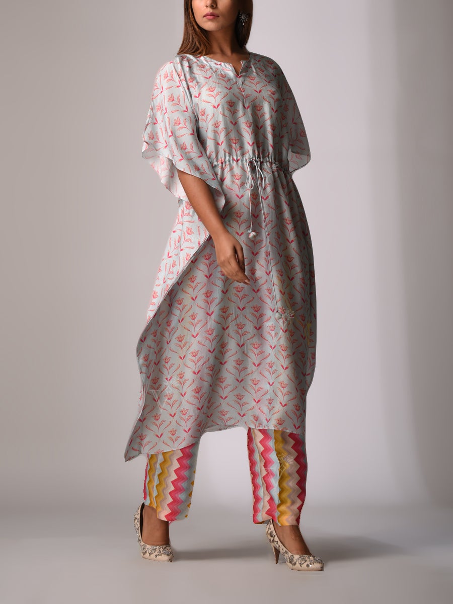 Grey Bemberg - Silk Kaftan Set