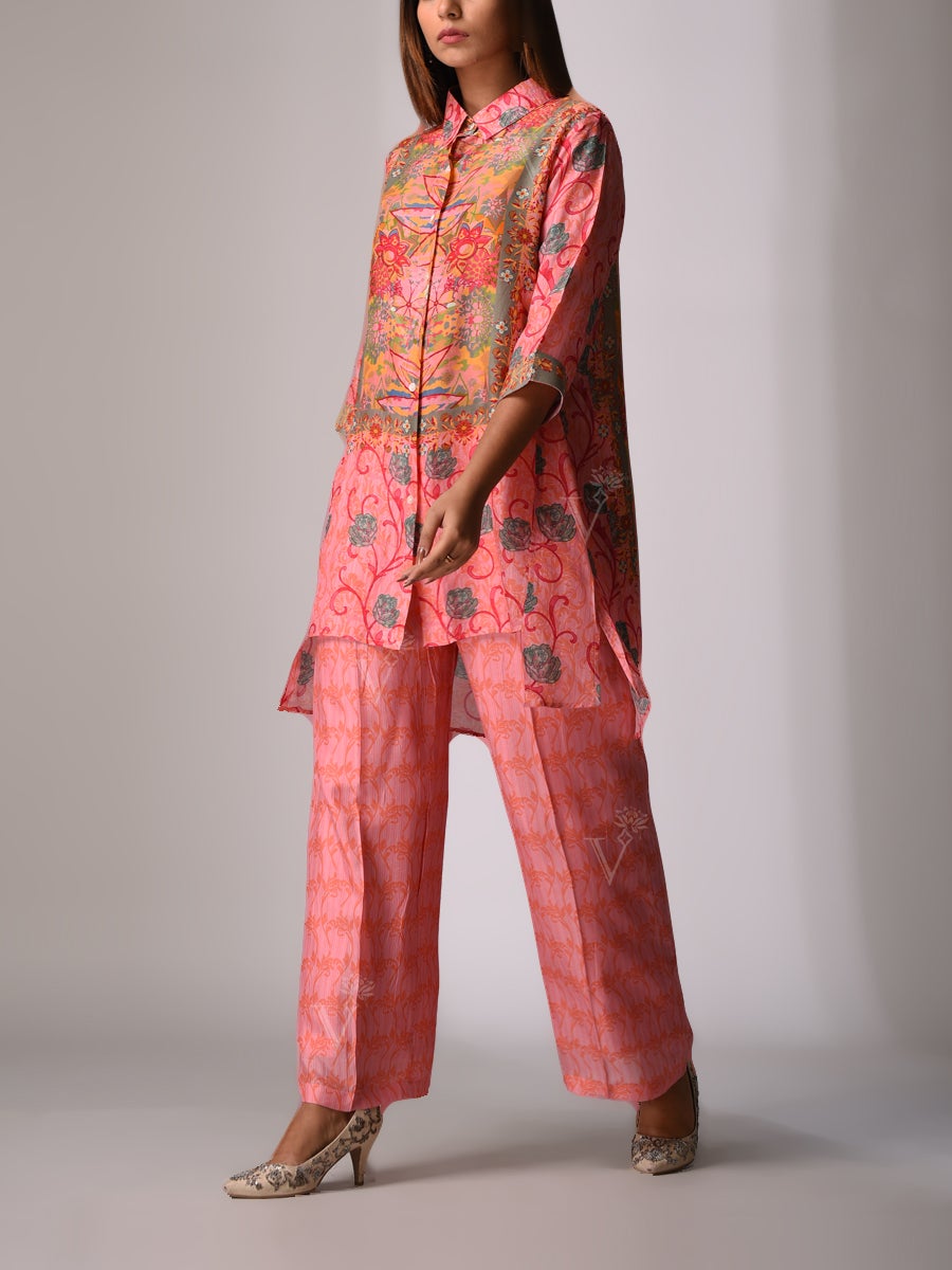 Pink Bemberg - Silk Co-ord Set