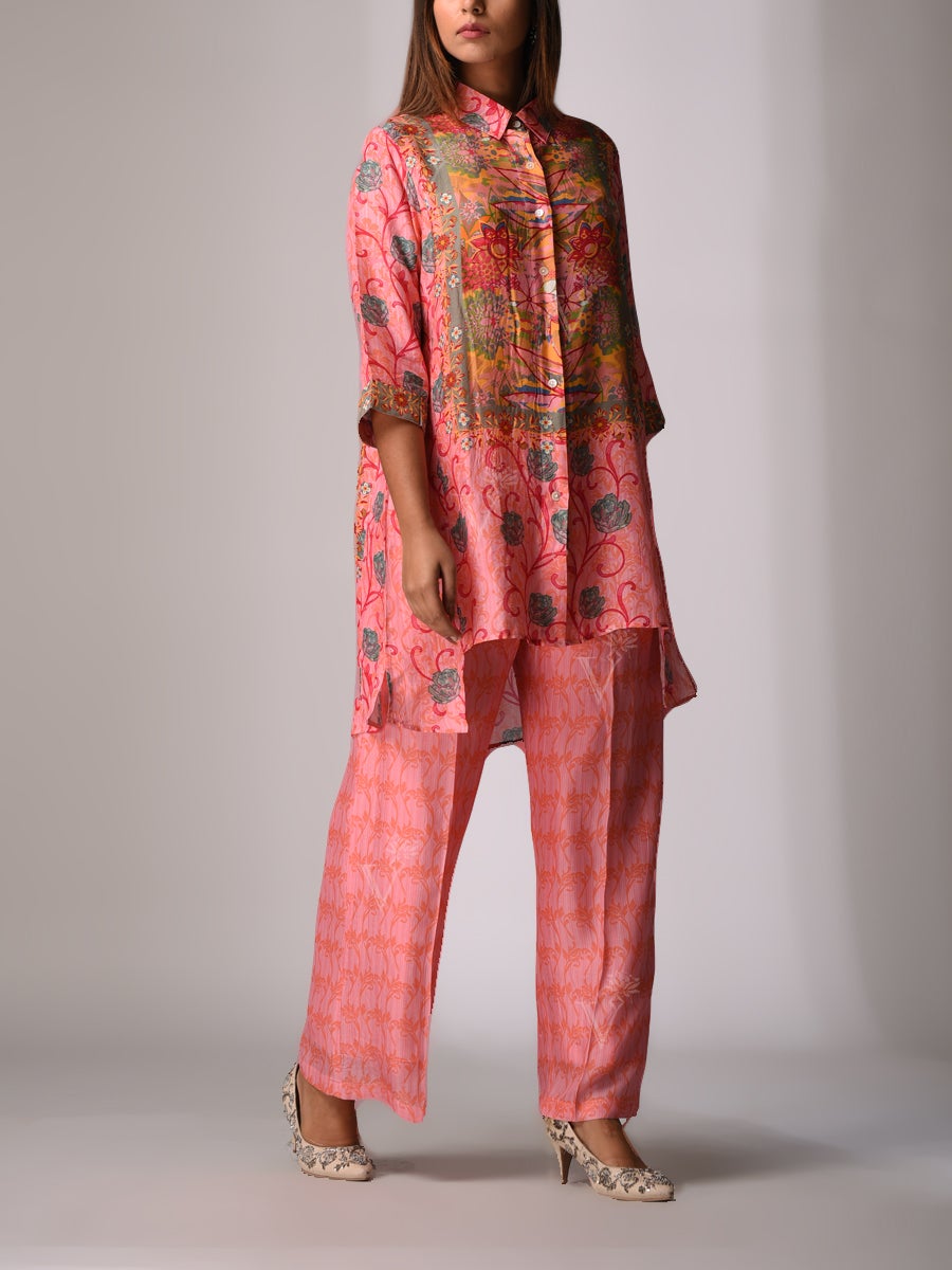 Pink Bemberg - Silk Co-ord Set