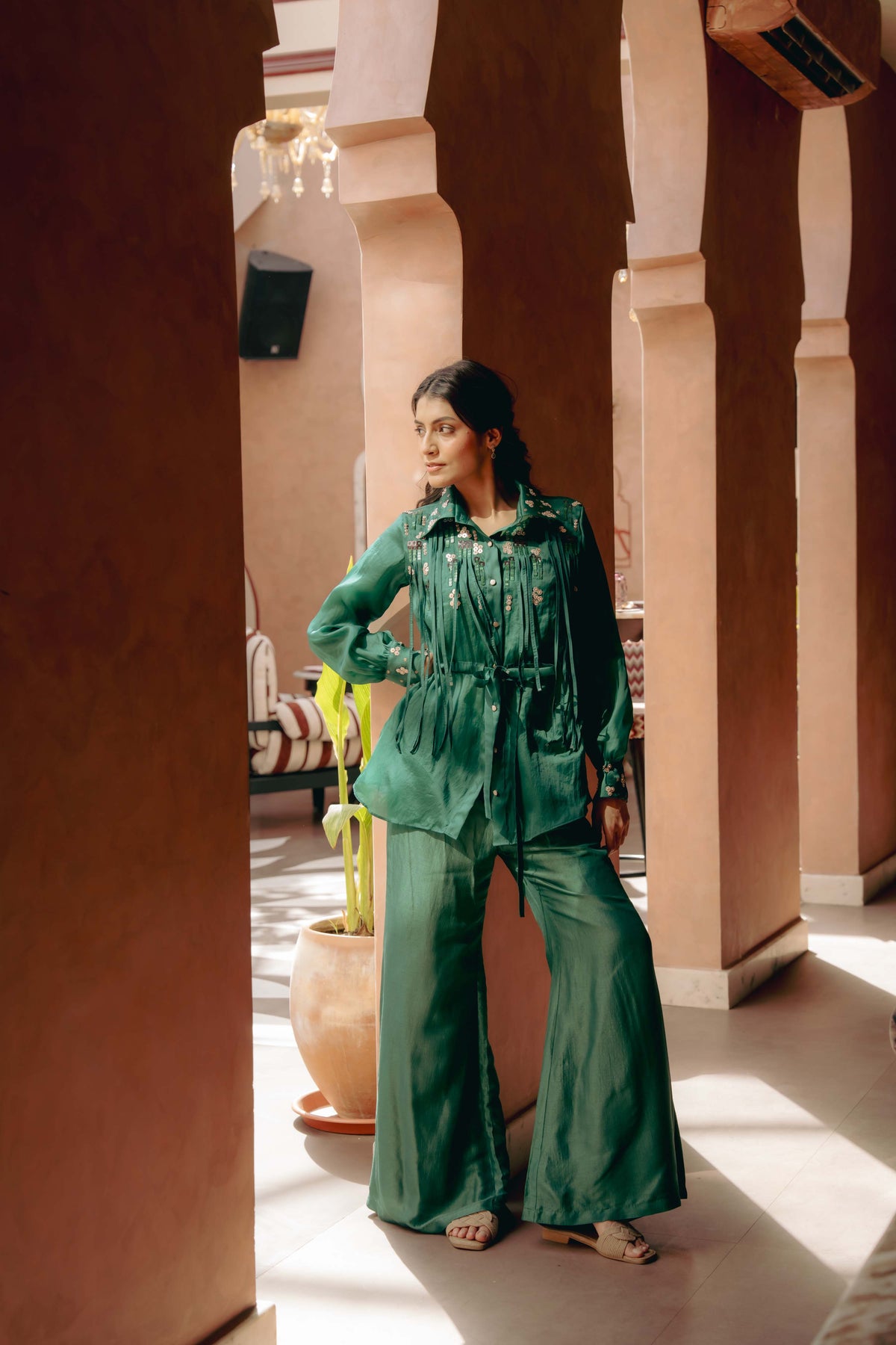 Emerald green co-ord set