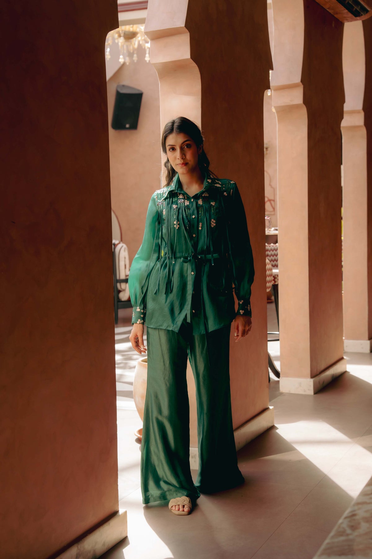 Emerald green co-ord set