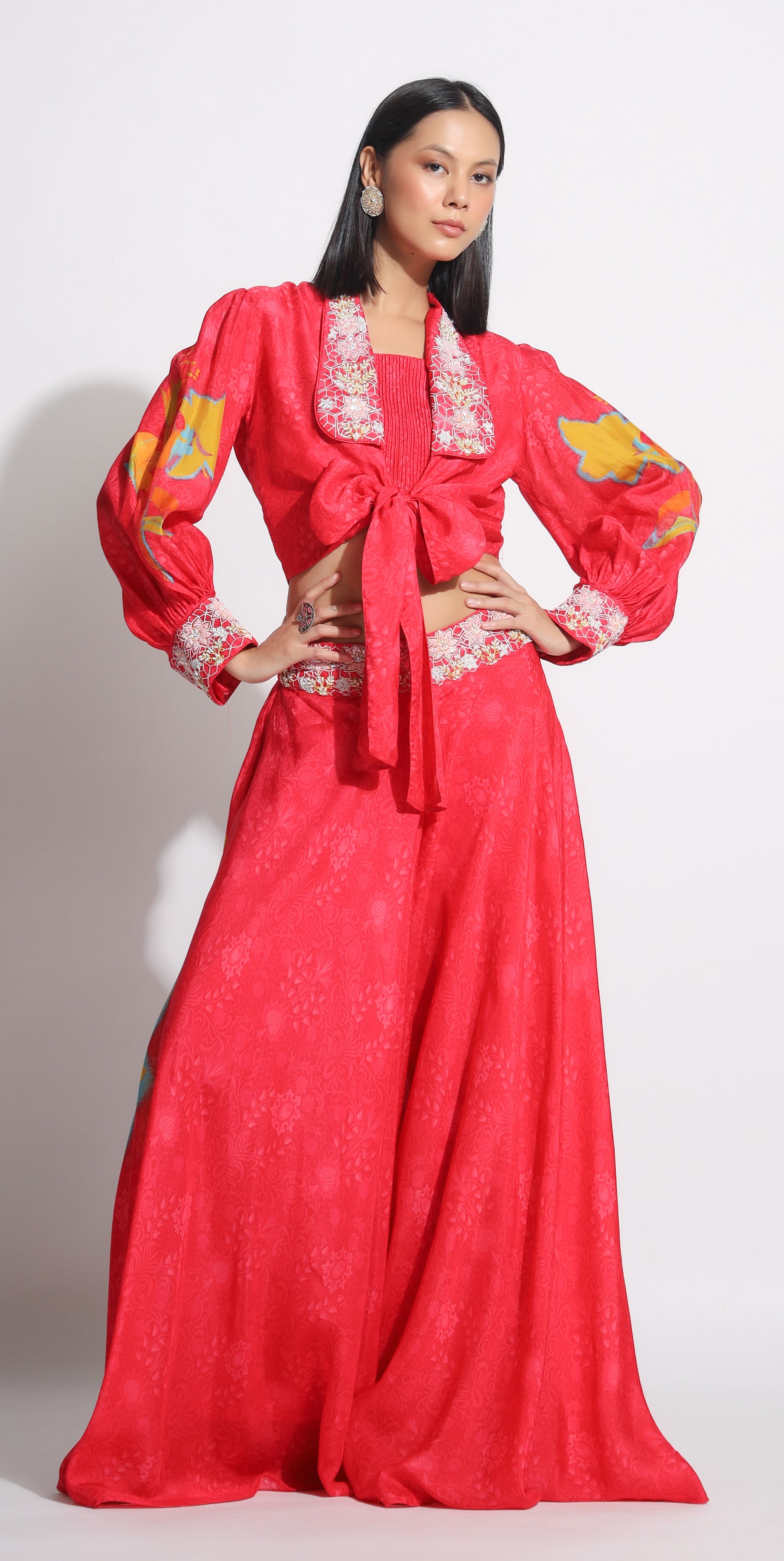 Red placement printed set
