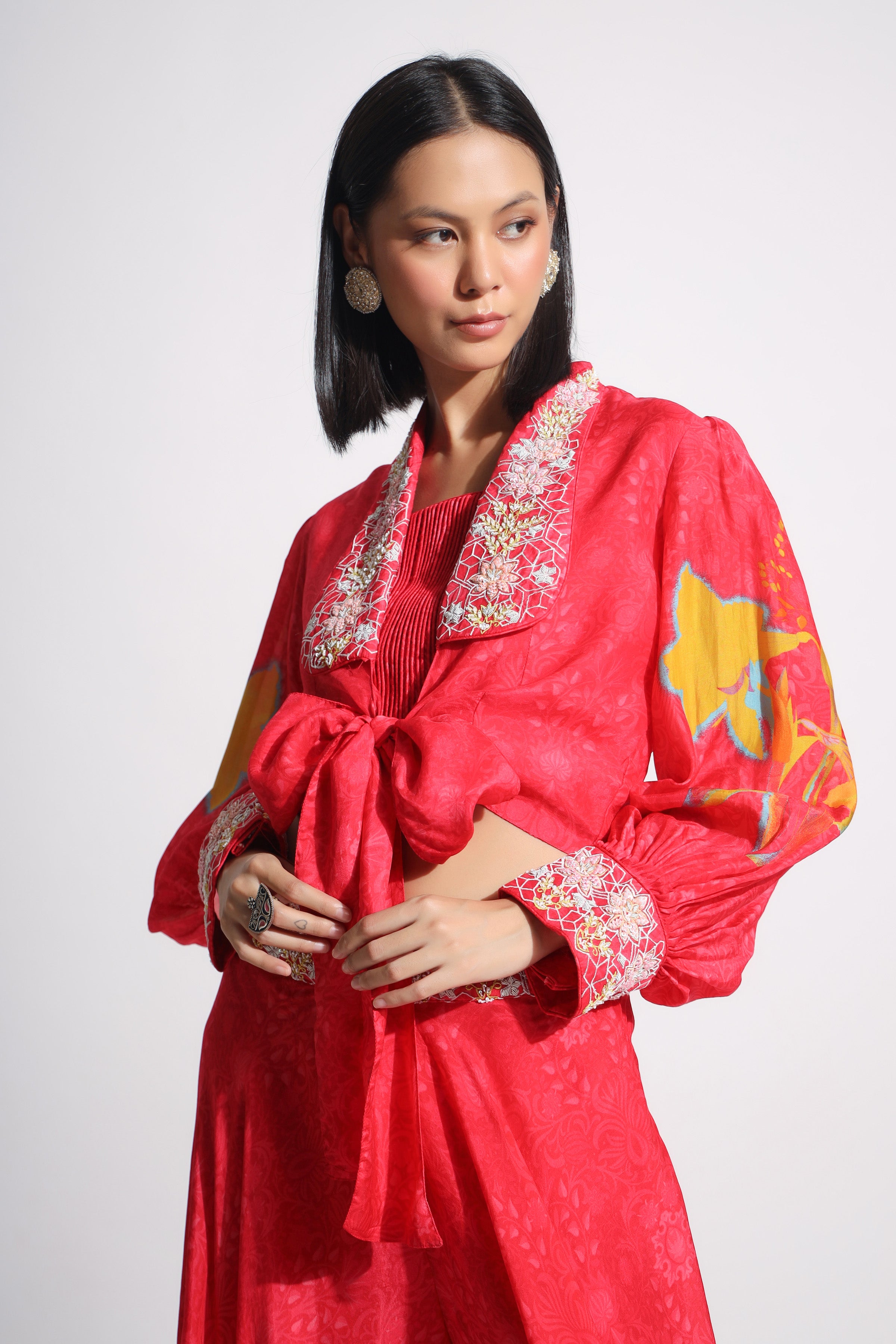 Red placement printed set