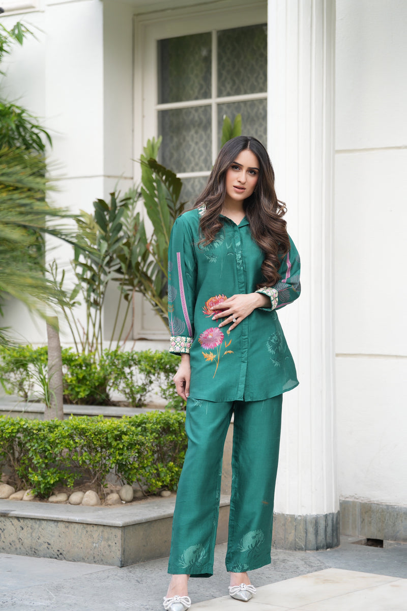 Emerald green Co-ord set