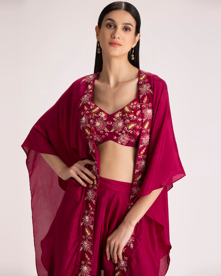 Wine bustier set