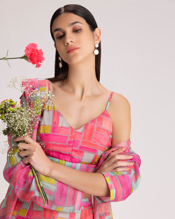 Geometric Pink Set