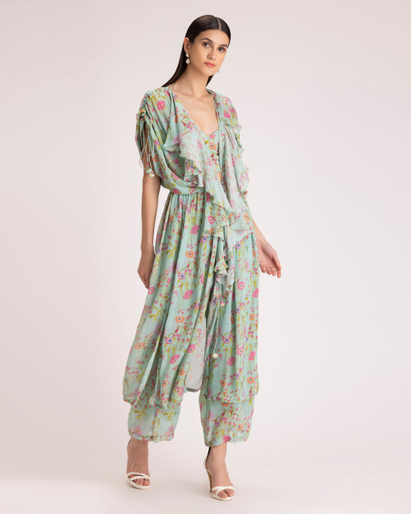 Floral string jacket