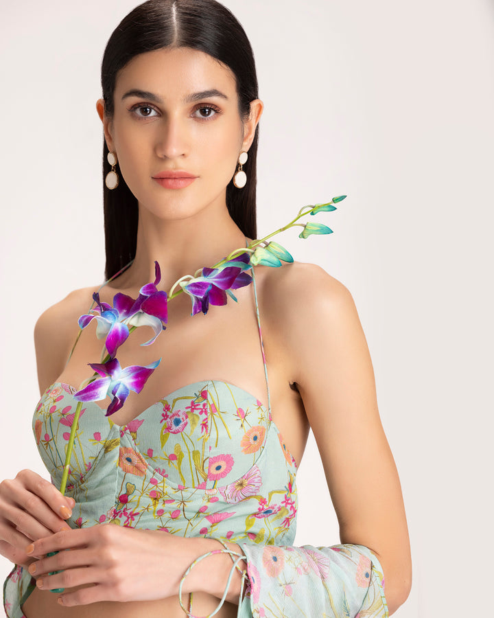 Floral string jacket