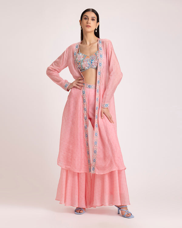 Baby pink sharara