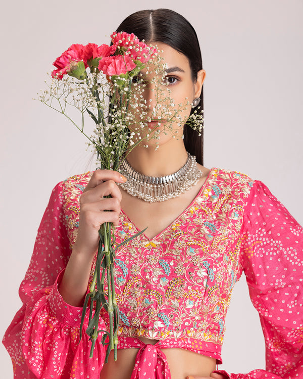 Bandhani Mehendi outfit