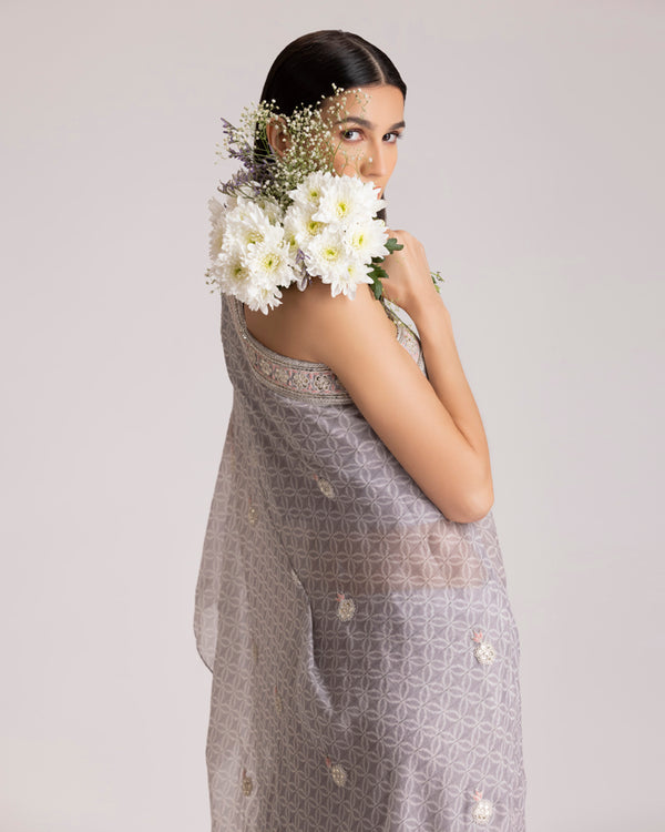 Grey one shoulder