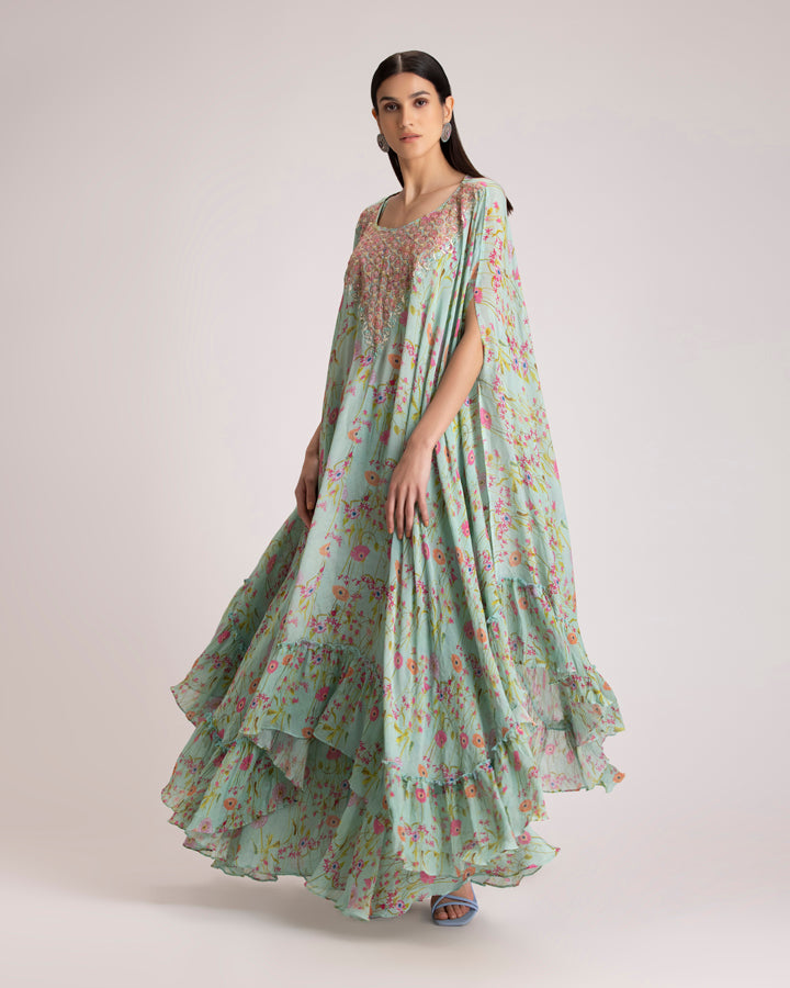 Floral green set