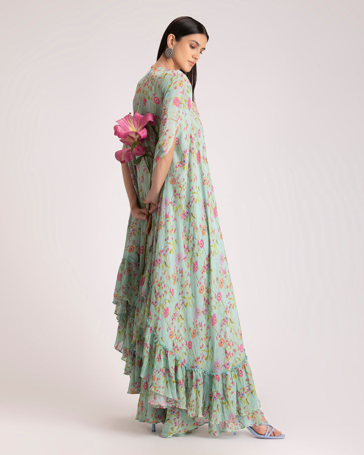 Floral green set