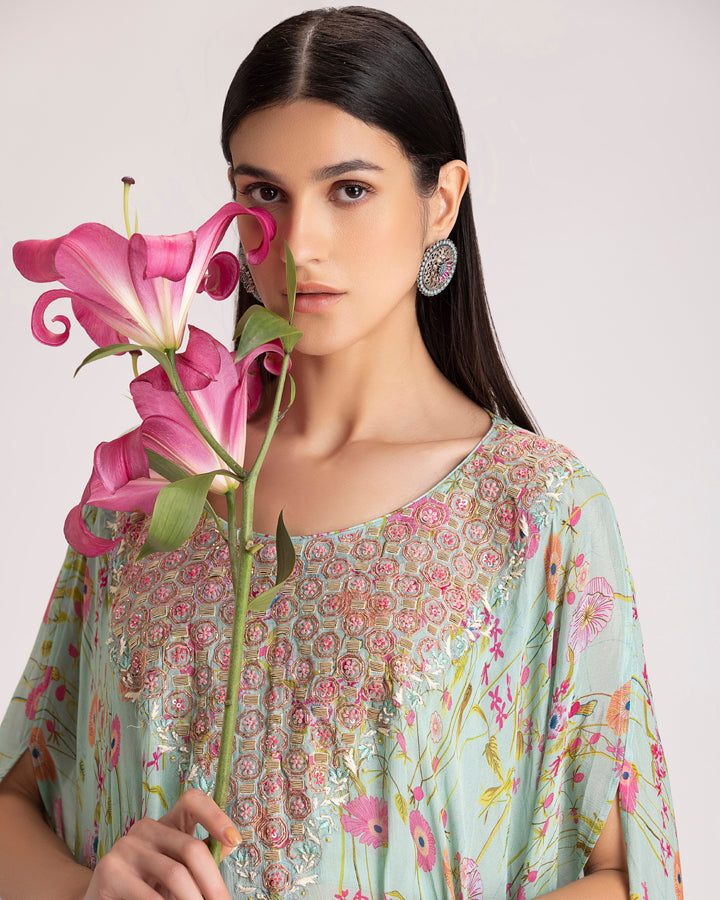 Floral green set