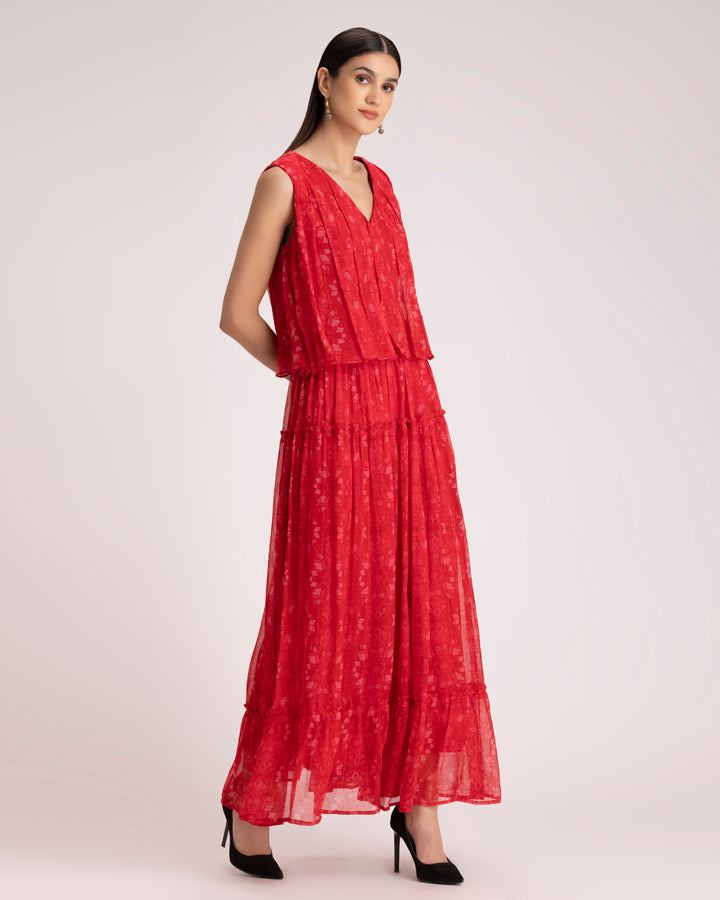 Red gown