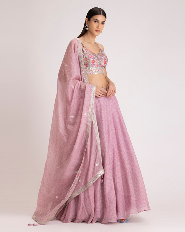 Lilac Lehenga Set