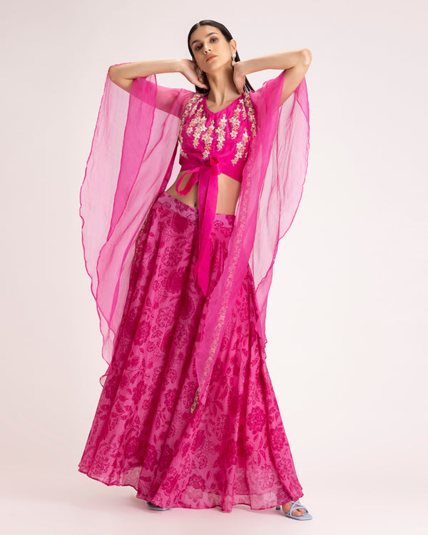 Pink Embroidered set