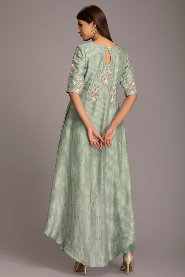 Green kurta set