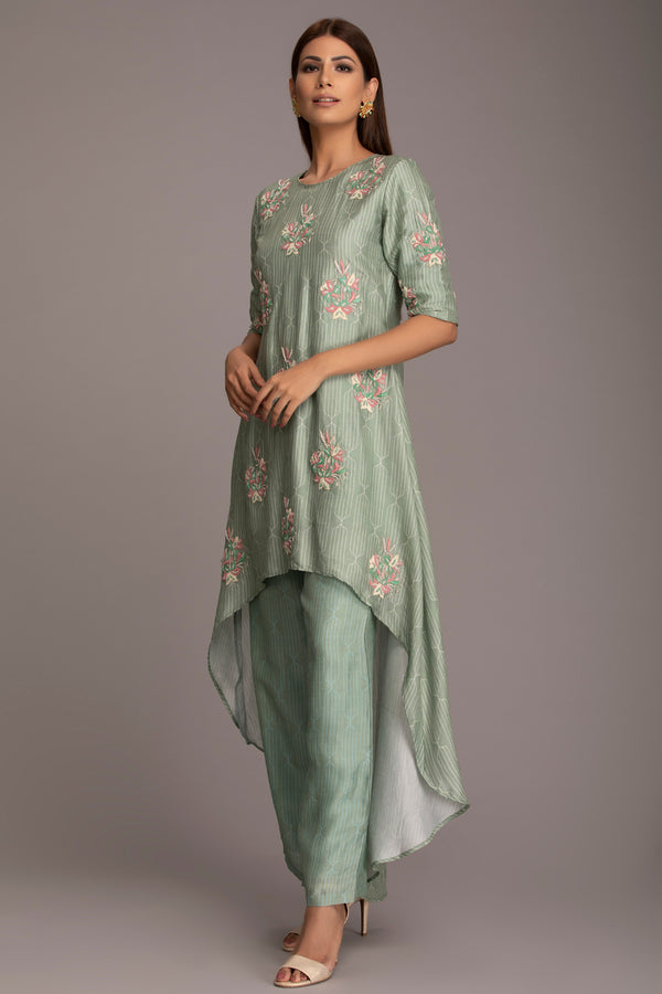 Green kurta set