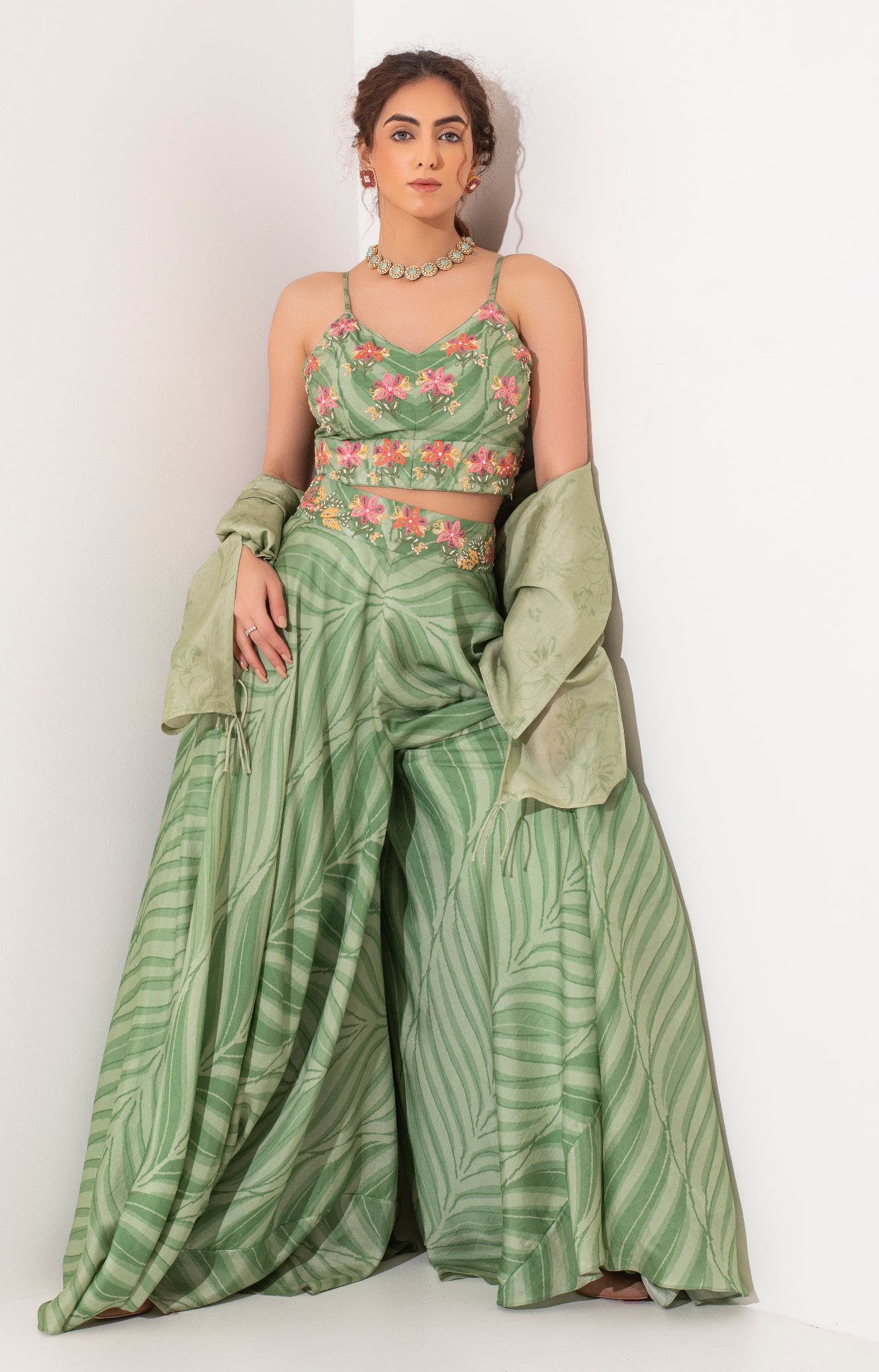 Pista green three piece Set