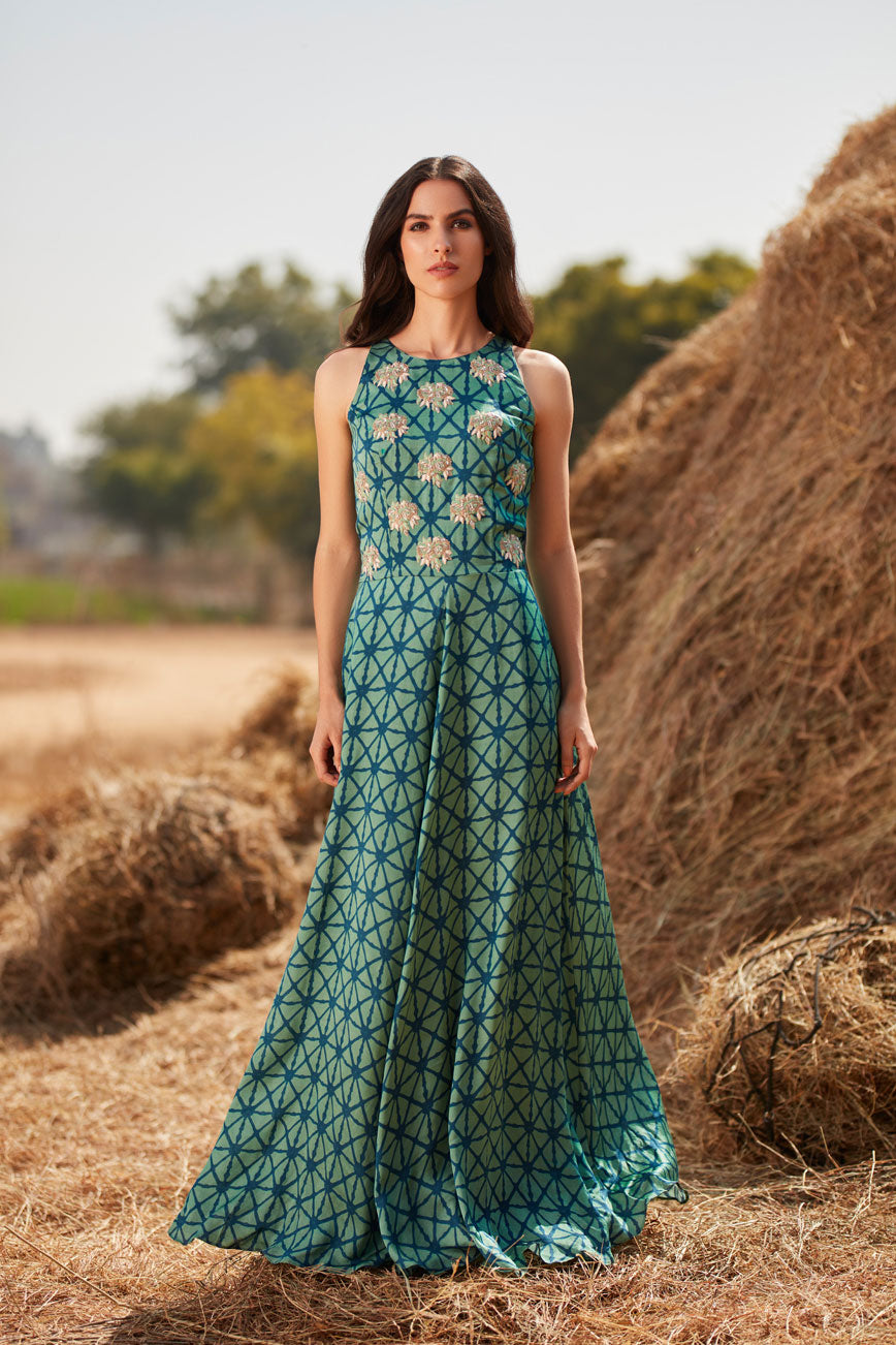 Geometric Gown | koashee by shubhitaa