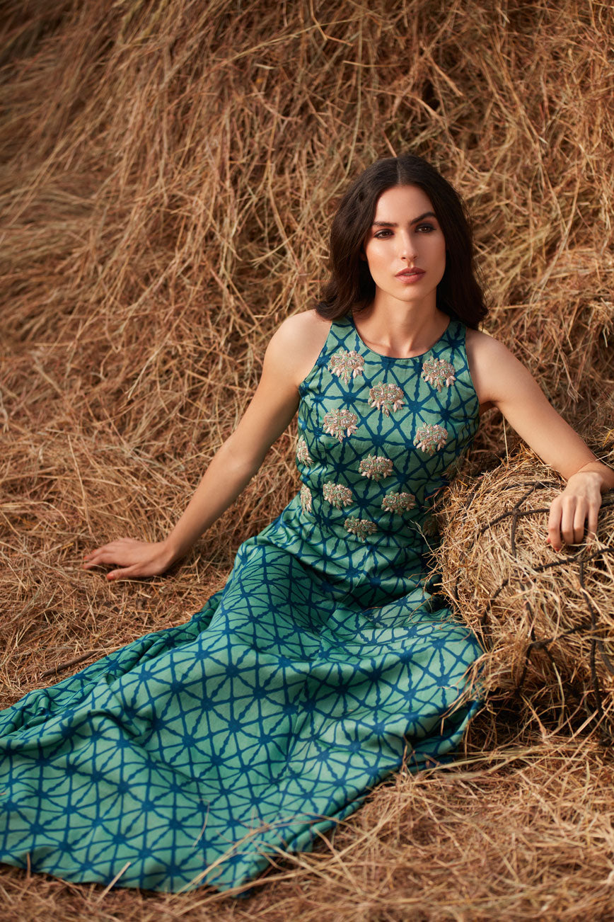Geometric Gown | koashee by shubhitaa