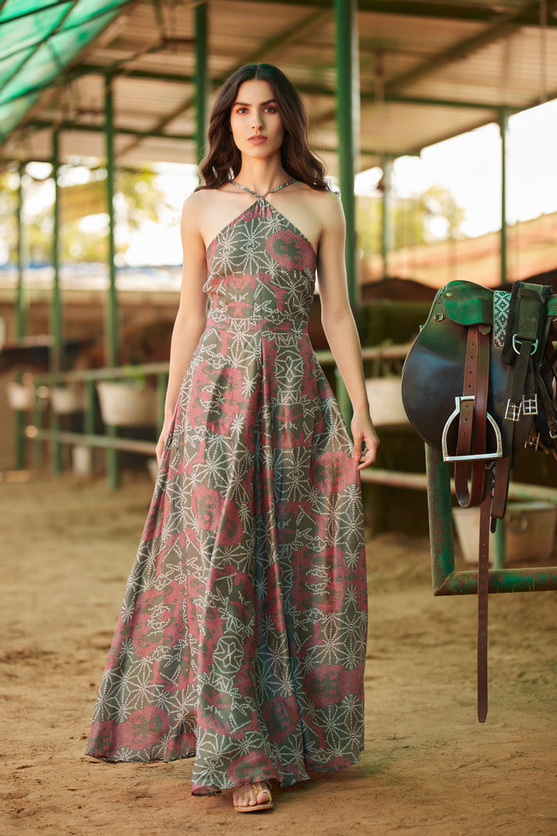 Printed long dress | koashee by shubhitaa