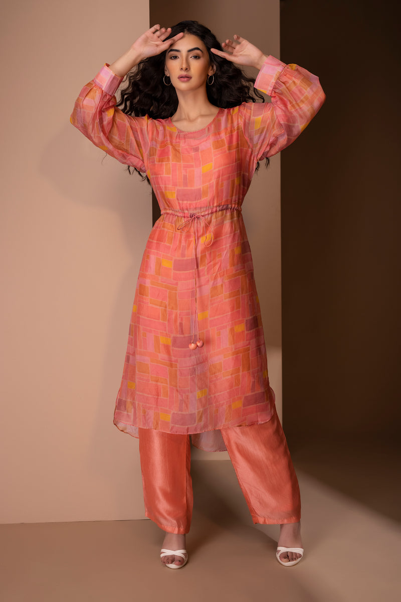 Peach string set