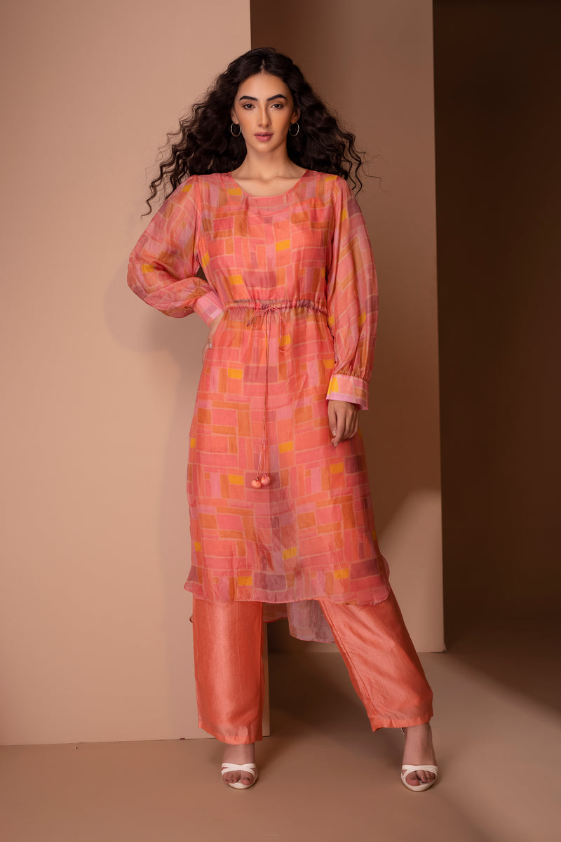 Peach string set