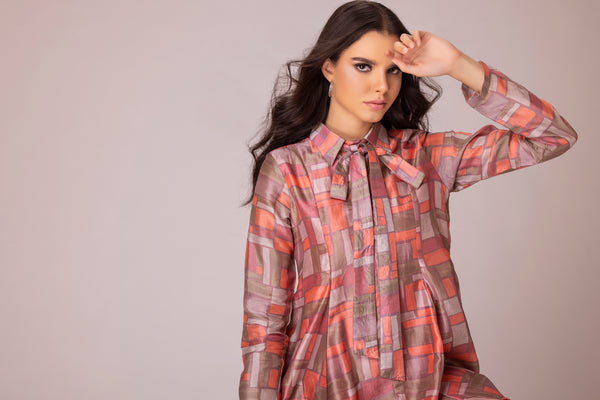 Pink geometric Co-ord set